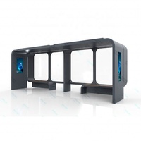 Arrêt de bus moderne avec caisson lumineux à LED Prix d'usine Consommation d'énergie 12V Matériau en acier Forme rectangulaire Conception originale unique