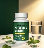 Approvisionnement direct usine : 30 Capsules Détox Slim Max – Complément Nettoyant Naturel à Base de Plantes pour Soutenir le Métabolisme – Complément Quotidien pour Adultes