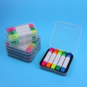 Mới Đến Đầy Màu Sắc Gel Rắn <span class=keywords><strong>Highlighter</strong></span> Bút Thiết Lập Gói Trong Hộp Nhựa Trong Suốt Mini <span class=keywords><strong>Highlighter</strong></span> Bút Đánh Dấu - Product Image 4