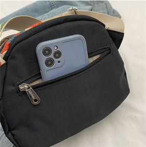 Water-resistant High Quality Oxford Fabric Pattern Strap Shoulder Tote With Zipper Pockets Cross Body Women Tote <strong>Bag</strong> - Product Image 5