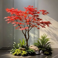 Arbre Bonsaï Artificiel en Pot en Plastique Décoration Intérieure Palmier pour Diwali Thanksgiving Ramadan Remise de Diplôme Saint-Valentin Fête des Pères