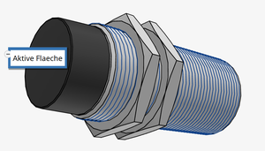 Capteur de Proximité Inductif Non Encastré PNP NO MT-BALLUFF BES M30MM-PSC30F-BV02, Transducteur de Type Inductance Cylindrique BES00AY - Product Image 2