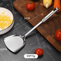 Ensemble d'Ustensiles de Cuisine en Acier Inoxydable pour la Restauration, Comprenant Cuillère, Spatule et Pelle à Frire, pour la Vente en Gros