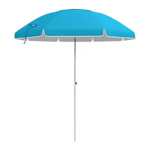 2層屋外日焼け止めパラソル防水サン傘ラージキャンバスビーチ傘