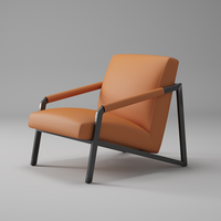 Chaise de loisirs en métal pour l'extérieur, mobilier design pour salon, canapé individuel pour balcon, chaise de réception en fer pour hôtel