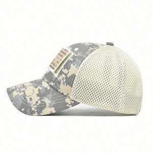 Wholesale Custom Camouflage Mesh Baseball Cap Summer America Flag Velcro <b>Patch</b> logo Camo Hats Trucker Hat - Product Image 6