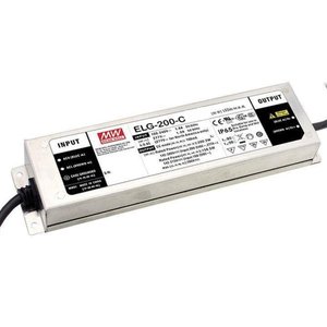 Controlador LED Mean Well ELG-200-C de 200W y 1400mA, Corriente Constante, IP65, Canal Único, Convertidor de CA a CC - Product Image 1