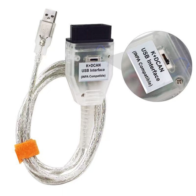 OBD2 Diagnostic FTDI FT232RL Chip K CAN DCAN USB OBD2 Cable for BM Car Diagnostic Tool K+DCAN Diagnostic Cable