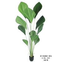 Faux bonsaï Palmier artificiel en forme d'éventail Décoration de la maison et de l'hôtel Moderne Écologique Mariage Pâques Plante d'intérieur durable