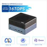BM1688 Octa Core A53 16 atasan terbuka SDK Linux Encoded Ffmpeg paket komputasi daya tinggi tertanam industri Edge kotak AI PC