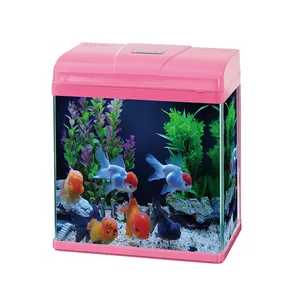 Usine En Gros Verre Fish Tank Aquarium Petit Milieu Maison Fish Tank avec Accessoires D'aquarium