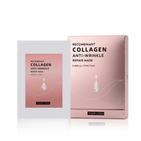 Masque Réparateur Coréen Anti-Âge à l'Acide Hyaluronique et au Collagène Recombinant pour une Peau Éclatante et Hydratée, Personnalisable avec Votre Logo