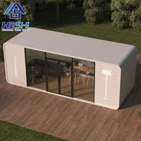 Maisonnette préfabriquée complète et populaire, mobile, style Apple, à vendre – Pod de bureau préfabriqué et portable de 20 pieds ou 40 pieds, maison-conteneur extérieure