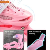 Patins à roulettes Istaride pour garçons, printemps/hiver/été, double rangée de roues en PU, durables, réglables, unisexes, pour enfants