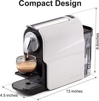 Machine à café expresso à capsules pour la maison, compatible NS Original Pods, pompe haute pression 20 bars, entièrement automatique et programmable
