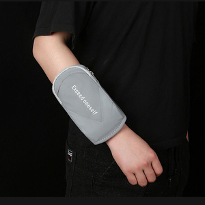Custom Ultra-Thin Personalized Large Capacity Sports Jogging Arm Wrist Bag <b>Running</b> Cycling Durable Plastic Mobile Phone Storage - Product Image 1