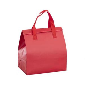 Disposable Non-Woven Cooler Bag Portable Aluminum Foil Fast Food Packaging Bags Nonwoven Thermal Bag With Self-Adhesive - Product Image 3