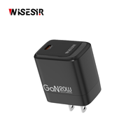 WISESIR Pengisi Daya Cepat USB C 20W Terlaris, Adaptor Perjalanan TYPE C PD3.0, Pengisi Daya Dinding Universal untuk Ponsel Android