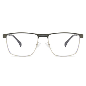 Marcos de especificaciones de moda para hombres Anti azul claro marrón ceja aleación de oro marco cuadrado elasticidad bisagra Monturas Para Gafas - Product Image 3
