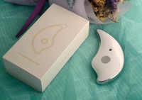 Appareil de rajeunissement de la peau en forme de croissant de lune, masseur facial à lumière multicolore, grattoir pour le visage, lifting du visage, soin de la peau, machine Guasha AU/US