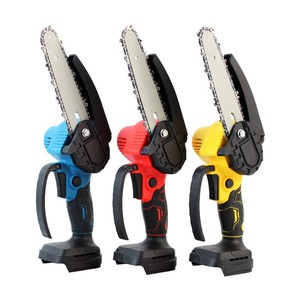 Mini tronçonneuse sans fil, scie à chaîne électrique de 6 pouces avec 2 batteries rechargeables, scie portative pour la coupe du bois - Product Image 5