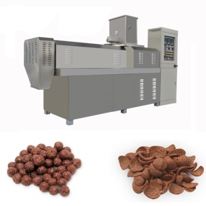 Máquina para Hacer Hojuelas de Trigo y Maíz <span class=keywords><strong>Kelloggs</strong></span>, Extrusora de Doble Tornillo, Máquina para Hacer Hojuelas de Maíz, Extrusora de Alimentos para Snacks de Maíz - Product Image 1