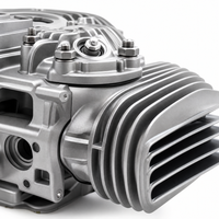 Moteur à essence/diesel monocylindre horizontal personnalisé à 4 temps, pour moto, tricycle, machines agricoles, OEM acceptable