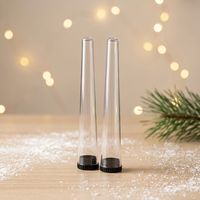 Tubes à rouler coniques en plastique les plus vendus avec couvercles, étanches et anti-humidité, en forme de trompette pour le stockage et le roulage