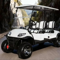 Carrito de Golf Eléctrico de 4 Plazas Todoterreno con Batería y Motor AC para Resort, Villa o Zona Turística