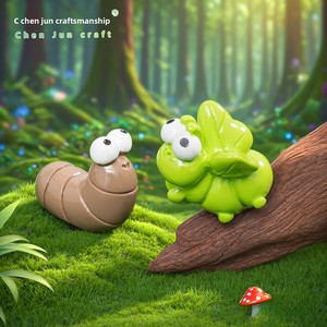 Miniatures de résine pour micro-paysages : Mignonnes fourmis et insectes rayés simulés, accessoires de décoration DIY pour scènes miniatures - Product Image 4