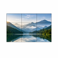 Écran de mur vidéo LCD à cadre ultra-fin de 46 pouces, 0,88 mm, 500 nits, 1920x1080, pour salle de contrôle et surveillance