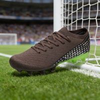 Chaussures de football professionnelles pour hommes en plein air, chaussures de football pour garçons, chaussures de sport à cheville haute, crampons pour hommes, chaussures de sport d'entraînement, chaussures de football