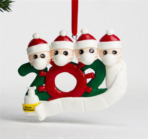 2020 quarantaine Noël Anniversaire Fête Décoration Cadeau Produit Personnalisé Ornement Suspendu, Pandémie-Distanciation Sociale - Product Image 3