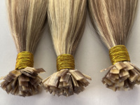 Extensions de cheveux humains 100% naturels non traités, pointes plates en kératine italienne authentique, pointes pleines, double épaisseur, cuticules alignées