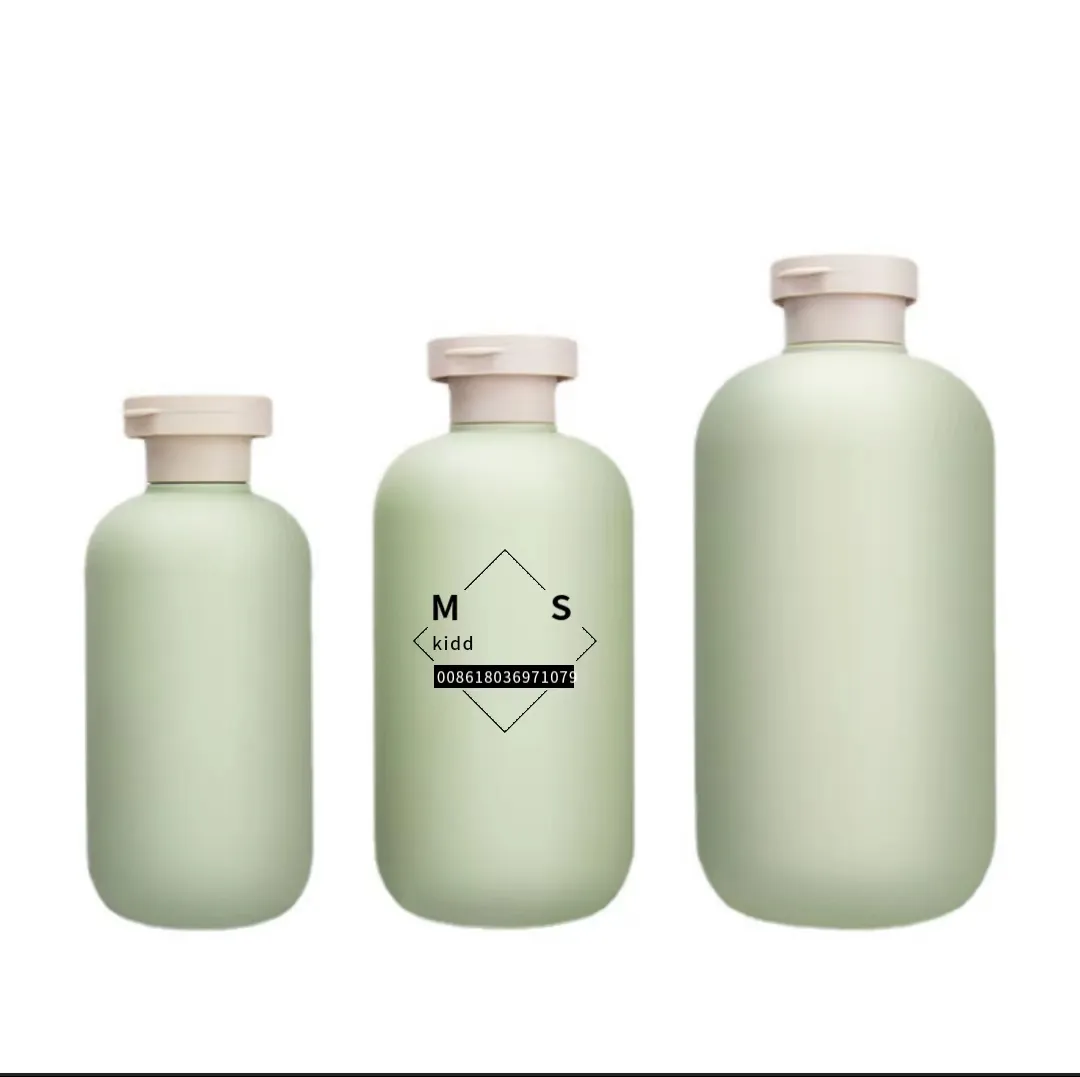 Customize Logo Printing Matter 300ml HDPE Body Cream Plastic Cosmetic Packaging Jar And Bottles For Skincare And Hair Products
