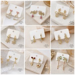 <b>Earrings</b> Wholesale Bulk 14K <b>Gold</b> Plated Fashion Flower Stud <b>Dangle</b> <b>Earrings</b> - Product Image 6