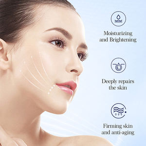 Masque facial en feuille de perle de pêche et <span class=keywords><strong>d</strong></span>'<span class=keywords><strong>escargot</strong></span>, soin du visage, hydratant, beurre de karité, camomille, acide hyaluronique - Product Image 3