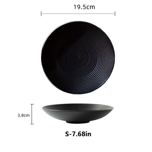 26.5cm reciclado PET Textured Bowl com ranhuras espirais internas-Louça durável Eco-Friendly - Product Image 6