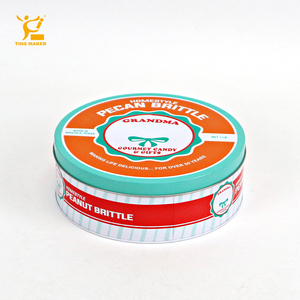 Fábrica Tinsmaker, Logotipo Personalizado OEM y ODM, Lata Redonda para <span class=keywords><strong>Galletas</strong></span>, Apta para Horno, de Grado Alimenticio, <span class=keywords><strong>Caja</strong></span> de Lata <span class=keywords><strong>Azul</strong></span> para <span class=keywords><strong>Galletas</strong></span> de Mantequilla - Product Image 2