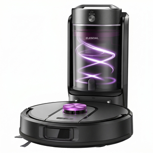 <span class=keywords><strong>Aspiradora</strong></span> Robótica ELEGOAL RP100 sin Bolsa <span class=keywords><strong>con</strong></span> Autovaciado, Navegación LDS, <span class=keywords><strong>Mapeo</strong></span> Inteligente y Función de Fregado - Product Image 1