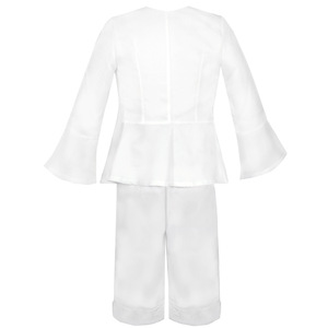 Costume de cosplay Luffy, pantalon blanc et violet, haut pour homme adulte, tenue d'anime One Piece, Wano Country Gear 5, Sun God Nikka - Product Image 3