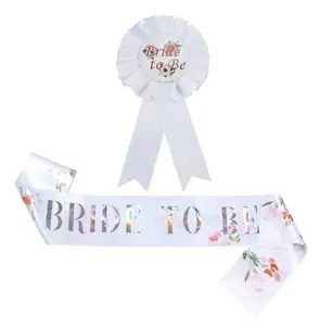 1 Bộ Cô dâu được satin Sash cho bachelorette trang trí bên cô gái hen bên đám cưới cô dâu tắm trang trí nội thất Nguồn cung cấp nên Sash