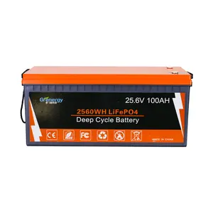 Bateria recarregável de íon de lítio 24v lifepo4 para uso doméstico, ciclo profundo 100ah 200an, Shenzhen, 7200mah