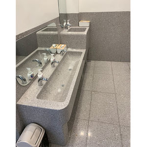 Baldosa de <span class=keywords><strong>Terrazo</strong></span> Moderna Blanca y Gris de 60x60, 20 mm de Grosor, Mejor <span class=keywords><strong>Precio</strong></span> al por Mayor para Pisos de Villas - Product Image 3