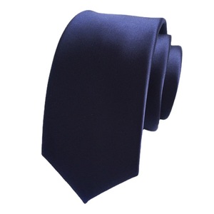 Da <span class=keywords><strong>uomo</strong></span> d'affari Casual tinta unita in poliestere cravatta 6cm di larghezza Satin sottili <span class=keywords><strong>cravatte</strong></span> semplici per feste di matrimonio - Product Image 4
