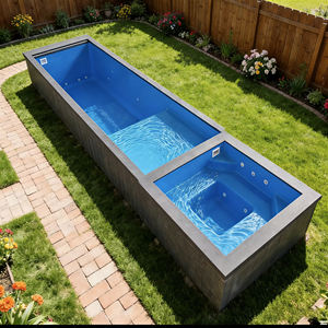Piscina de hidromasaje de acrílico para patio trasero, spa de fibra de vidrio, piscina y accesorios, piscinas, piscinas exteriores, piscina elevada. - Product Image 1