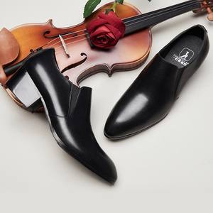 Zapatos de Cuero Genuino con Punta en Pico, Estilo Británico Coreano para Hombre, 2026, Aumentan la Estatura, Casuales, Formales, de Negocios - Product Image 2