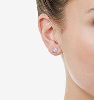 Ensemble de bijoux piercing boucles d'oreilles en diamant de laboratoire en blanc 14K femmes boucles d'oreilles 1ctw clous d'oreille en diamant véritable