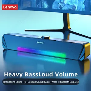 Altavoz 100% Original Lenovo TS33 AUX BT 5.0 360 °   Barra <span class=keywords><strong>de</strong></span> <span class=keywords><strong>Sonido</strong></span> Envolvente <span class=keywords><strong>para</strong></span> Cine en Casa, Altavoz <span class=keywords><strong>de</strong></span> Audio <span class=keywords><strong>para</strong></span> Escritorio, Subwoofer <span class=keywords><strong>para</strong></span> Computadora - Product Image 5
