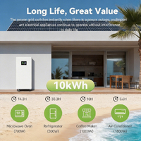 Batterie de stockage d'énergie Lifepo4 de type solaire 15 kWh, sortie stable pour système solaire hybride domestique